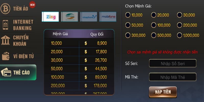 Ưu điểm khi nạp tiền B52club
